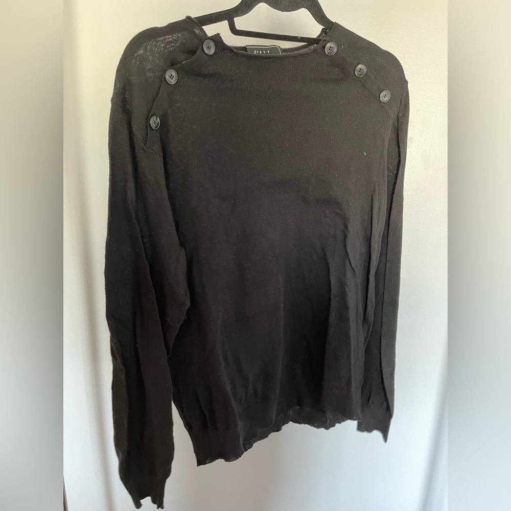 21 Men Sweater with Button Detail